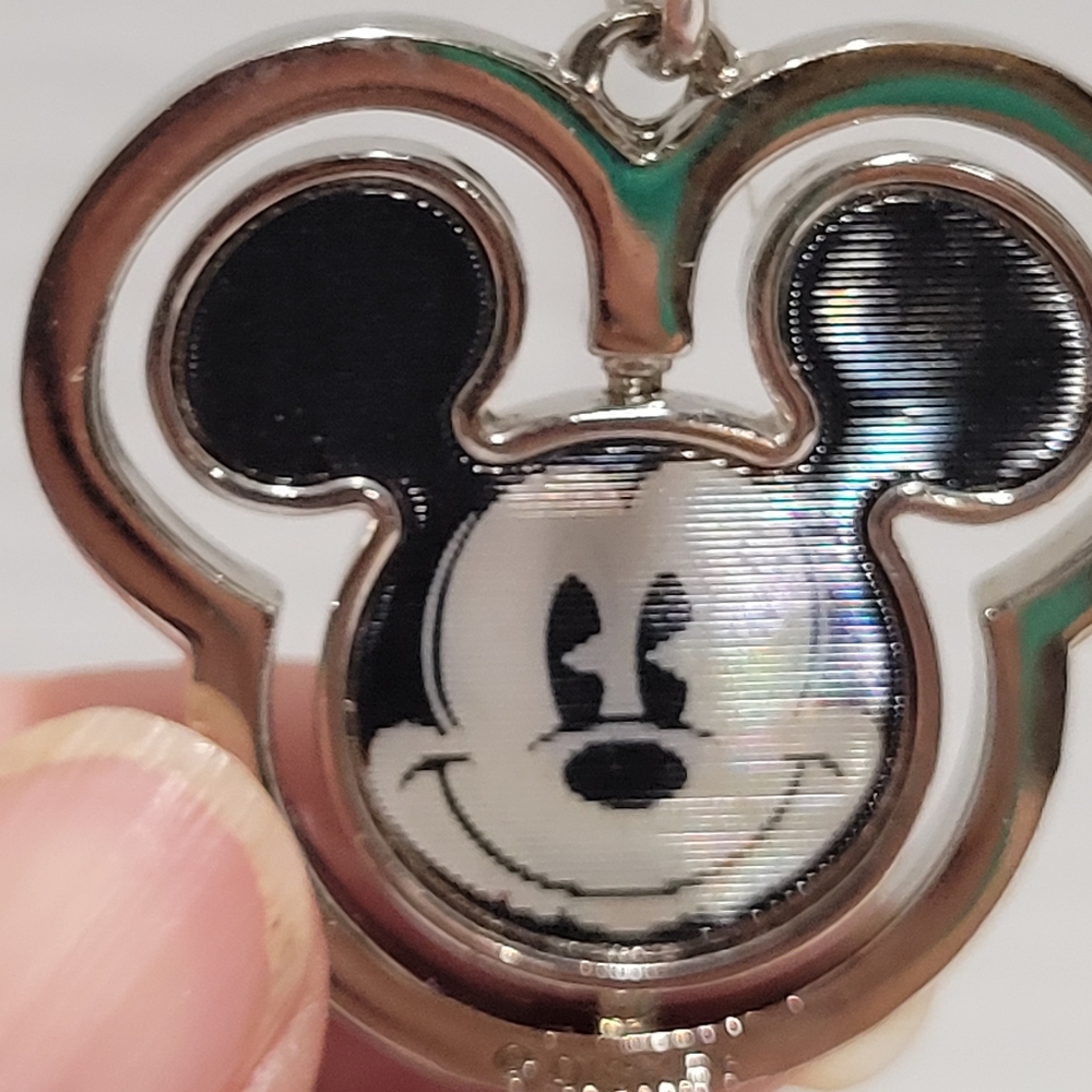 Mickey Mouse key chain key ring Spinner NWT